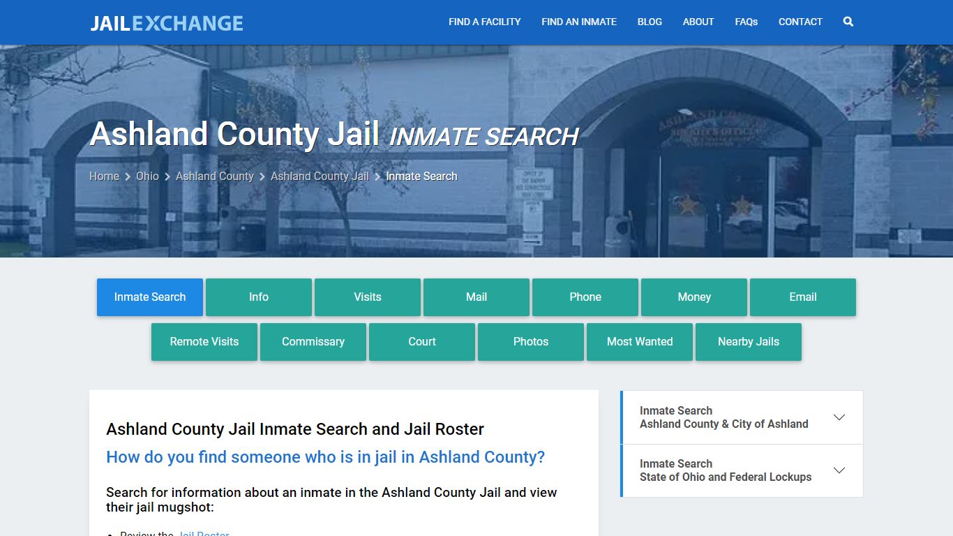 Inmate Search: Roster & Mugshots - Ashland County Jail, OH
