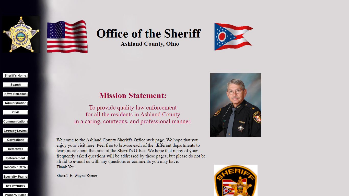 The Office of the Sheriff, Ashland County, Ohio